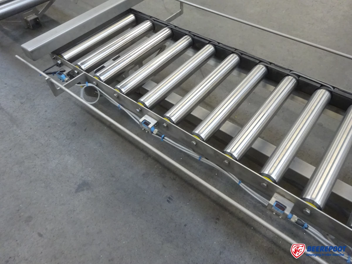 Rollenbaan, drive, RVS